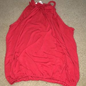 Reddish halter blouse